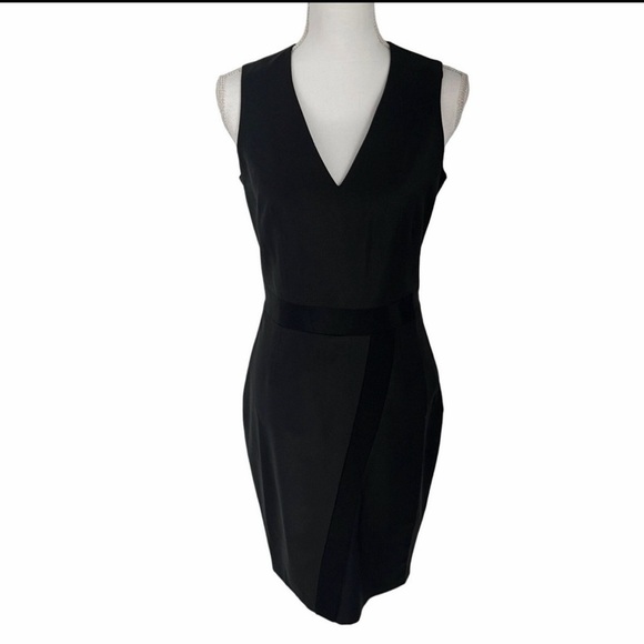 Ted Baker Black V-Neck Midi Dress - Picture 3 of 10